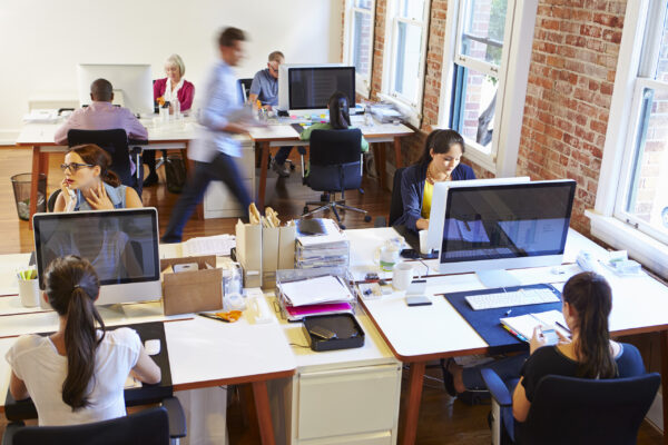 Image of busy office environment