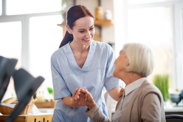 Image of Nurse with elderly patient